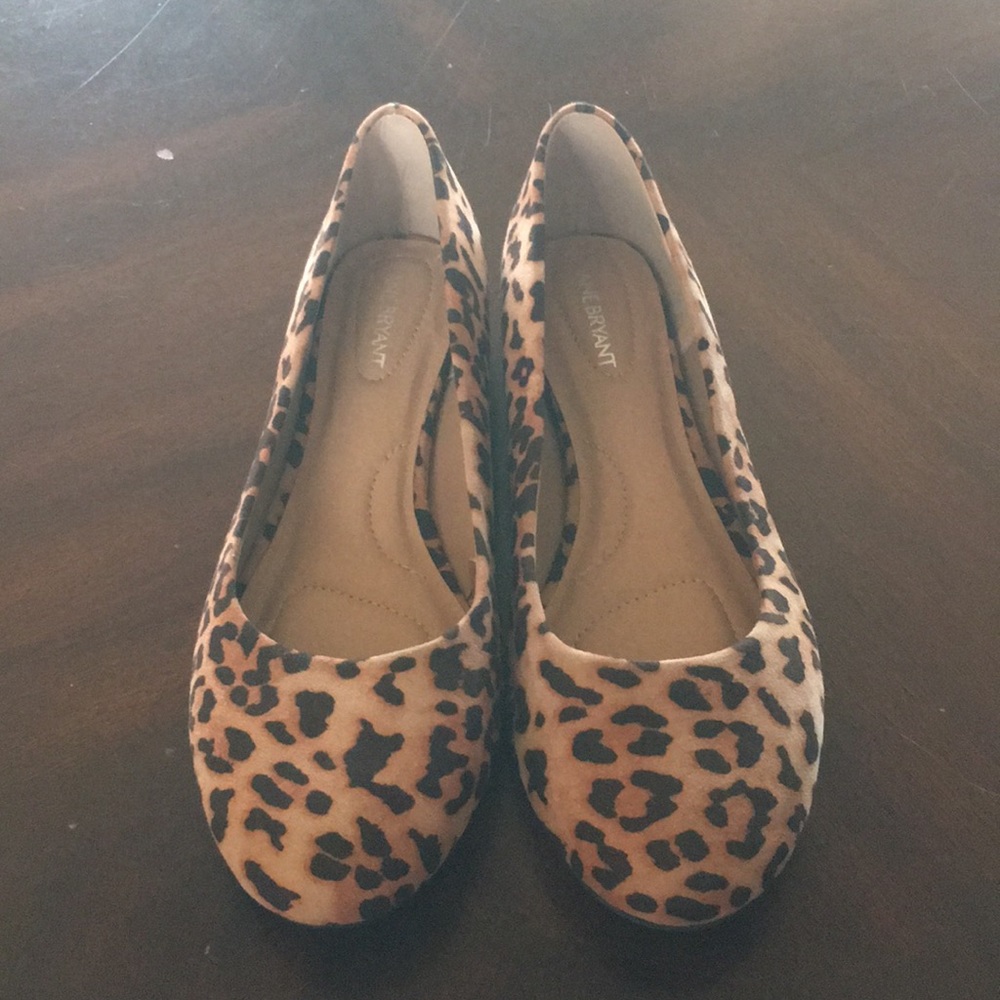 Lane Bryant Leopard Flats NWOT